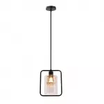 &Scaron;viestuvas lubų Candellux Lighting Destro 31-51691, E27, 1 x 40 W, gintaro sp. / juoda sp.