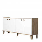 Komoda Kalune Design Sumer H3020, ruda sp./balta sp., 77.8 cm x 180 cm x 41 cm