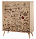 Spintelė Kalune Design Multilux 731, ruda sp., 95 cm x 36 cm x 111 cm
