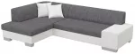 Kampinė sofa Fabio Sawana 05, Soft 17, balta sp./&scaron;viesiai pilka sp., kairinė, 167 x 268 cm x 73 cm