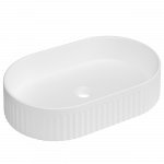 Vonios praustuvas Invena Glamour, keramika, 50 cm x 32.5 cm x 12.2 cm, balta sp.