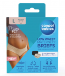 Nė&scaron;čiųjų kelnaitės Canpol Babies Mum Fit, smėlio sp., -, L, 2 vnt.