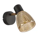 &Scaron;viestuvas sieninis Candellux Lighting Axel 1-54777, E14, 1 x 40 W, aukso sp. / juoda sp.