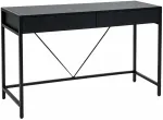 Ra&scaron;omasis stalas su stalčiais Akord Furniture Factory Loft Pure, 124 cm x 50 cm, 80 cm, juoda sp.