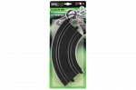 Automobilių trasos prailginimas Polistil 1:43 Accessories EVO track Curve Bend piece 4 pcs, juoda sp.
