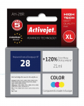 Ra&scaron;alinio spausdintuvo kasetė ActiveJet Premium Ink Cartridge AH-28R, mėlyna sp./raudona sp./geltona sp., 21 ml