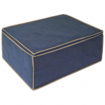 Krep&scaron;iai antklodėms Ordinett Blanket Box, 60 cm x 40 cm, audinys, mėlyna sp.