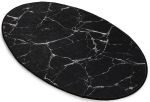 Kilimas Conceptum Hypnose Marble Oval 882CHL2168, juodas, 90 cm x 60 cm