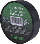 Elektros izoliacinė juosta Haupa HUPtape-15, juoda, 33 m