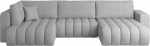 Kampinė sofa Bonito Borneo 4, pilka sp., de&scaron;ininė, 170 x 340 cm x 92 cm