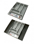 Stalo įrankių dėklas Curver, 42.5 cm x 30 cm x 6.5 cm, plastikas, pilka sp.