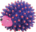 Žaislas &scaron;uniui, tąsymui Zolux Vynil Hedgehog Asorted 480790, 9 cm, &Oslash; 9 cm, oranžinė sp./violetinė sp./(spalva/dizainas parenkami atsitiktine tvarka)