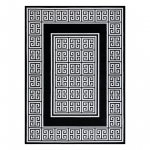 Kilimas vidaus Hakano Mosse Greek, juoda sp./kreminė sp., 170 cm x 120 cm