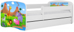 Vaiki&scaron;ka lova Kocot Kids Babydreams Safari, balta sp., be patalynės dėžės, be čiužinio