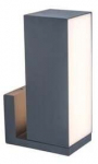 Sieninis lauko &scaron;viestuvas Lutec Cuba, 15W, LED, IP54, tamsiai pilka, 9.3 cm x 14.4 cm