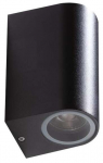 Sieninis lauko &scaron;viestuvas AZzardo Rimini 2, 35W, GU10, IP54, juoda sp., 7 cm x 9.5 cm