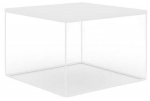 Kavos staliukas ADRK Roni, balta sp., 65 cm x 65 cm x 37 cm