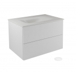 Vonios spintelė su praustuvu Besco Akya Classic, balta sp., 52.5 cm x 66 cm x 50.7 cm