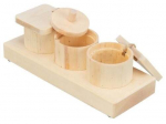 Graužikų žaislas Trixie Snack Cups, 15 cm x 4.5 cm x 6 cm, ruda sp.