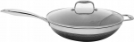 Keptuvė su dangčiu Kohersen Black Cube Wok, &Oslash; 32 cm, aliuminis/stiklas/nerūdijantysis plienas