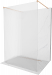 Du&scaron;o sienelė Mexen Kioto Walk-in, 110 cm x 200 cm, brushed copper sp./grūdintas