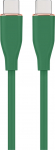 Laidas Gembird Premium silicon USB Type-C, Lightning, 1.5 m, žalia