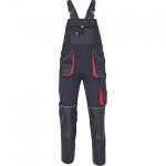 Darbinis puskombinezonis vyrams Fridrich & Fridrich FF Carl BE-01-004, juoda/raudona, 56 dydis