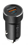 Automobilinis įkroviklis Forever CC-06, USB Type C/USB Type A, juoda sp., 20 W