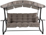 Lauko sūpynės Patio Ravenna Black Edition, juoda sp./rusva sp., 209 cm x 132 cm x 171 cm