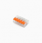 Laidų jungė Okko PCT-415, 5 x 0.02-4 mm&sup2;, 32 A, oranžinė sp., 25 vnt.