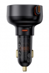Automobilinis įkroviklis Baseus, USB Type C, juoda sp., 60 W