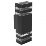 Sieninis lauko &scaron;viestuvas Eko-Light Vini, 15W, GU10, IP54, juoda sp., 11 cm x 29.5 cm