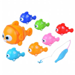 Vonios žaislų rinkinys, me&scaron;kerė su žuvimi Go Fishing Clown Fish ZA6016, įvairių spalvų