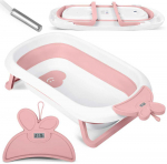 Sulankstoma vaiki&scaron;ka vonelė Ricokids RK-282, balta sp./rožinė sp., 96 cm