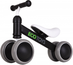 Prekė su pažeista pakuote. Balansinis dviratis EcoToys Mini MSP924, balta sp./juoda sp./pilka sp., 6"