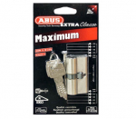 Spynos cilindras Abus 40x40mm, europinio (din) standarto, 80 mm, nikelio