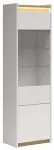 Vitrina Luwia, bly&scaron;ki pilka sp./arles oak sp., 40 cm x 60 cm x 200.5 cm