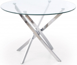 Stalas Raymond, skaidri sp./chromo sp., 100 cm x 100 cm x 73 cm