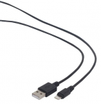 Laidas Gembird, USB 2.0 Type A/Apple Lightning, juoda