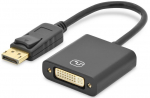 Adapteris Assmann Displayport / DVI-I AK-340401-001-S Display port 1.2, DVI-I female, 0.15 m, juoda sp.