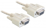 Laidas Delock Sub-D 9 pin female, Sub-D 9 pin female, 1.8 m, pilka