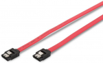 Kabelis Assmann AK-400102-005-R SATA 7-pin male, SATA 7-pin male, 0.5 m, raudona