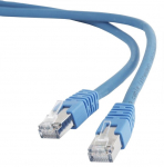 Laidas Gembird S/FTP Patch CAT 6a RJ-45 8P8C, RJ-45 8P8C, 0.25 m, mėlyna sp.
