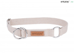 Antkaklis &scaron;unims Amiplay Cotton, smėlio ruda, 320 - 500 mm x 25 mm, 32-50