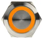 Korpuso detalė, mygtukas DimasTech Vandalism Switch Silverline PD023, nerūdijančiojo plieno sp./oranžinė sp.