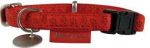 Antkaklis &scaron;unims Zolux Mac Leather, raudona, 220 - 320 mm x 10 mm, 22-32