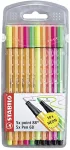 Tu&scaron;inukas Stabilo Pen 68 & Point 88, įvairių spalvų, 10 vnt.