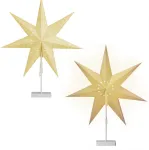 Kalėdinė dekoracija "Žvaigždė" Christmas Touch su LED ap&scaron;vietimu, 65 cm, balta sp./(spalva/dizainas parenkami atsitiktine tvarka)