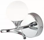 &Scaron;viestuvas sieninis CristalRecord Lotto 006-2195-1-053, G9, 2 x 40 W, balta sp. / nikelio sp.