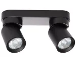 &Scaron;viestuvas lubų Light Prestige Pointa, GU10, 2 x 8 W, juoda sp. / juoda sp.